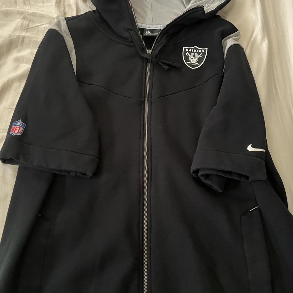 NFL Black and Gray Zip-Up Hoodie